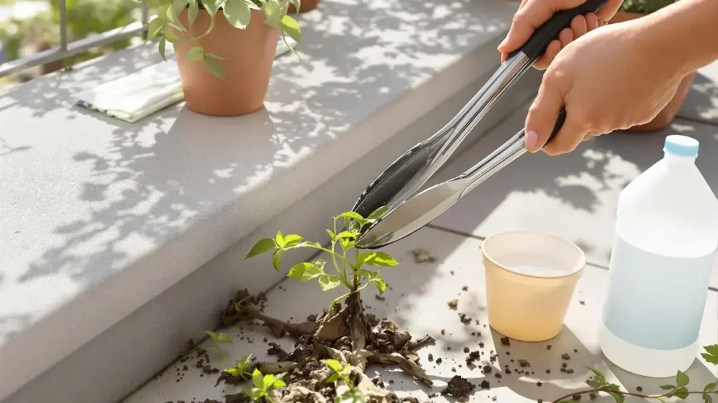 Elimina facilmente le erbacce tra i bordi della tua terrazza grazie a questo metodo semplice